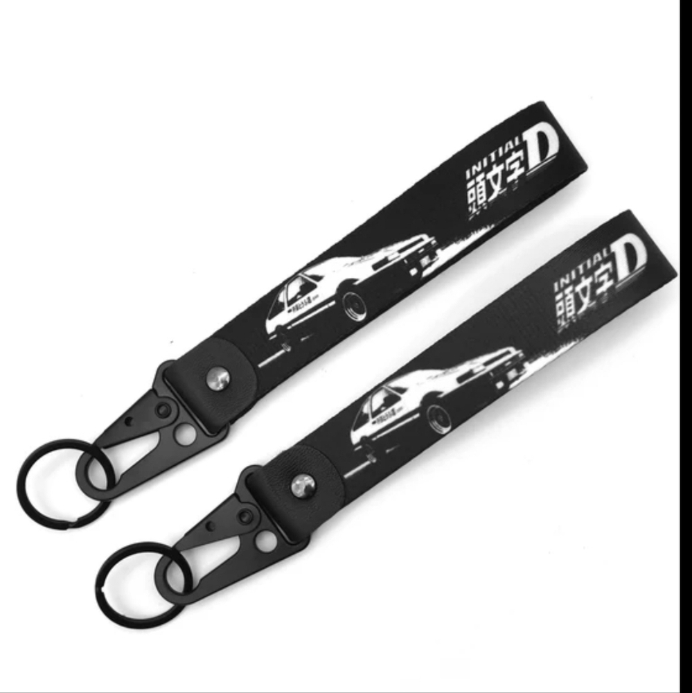 JDM Racing Keyring Initial D Anime Manga Wrist Jet Tag Keychain